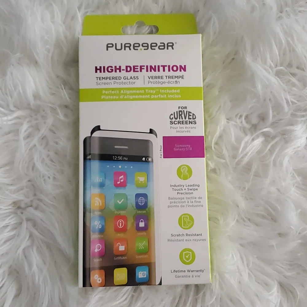 PureGear High Definition Tempered Glass Screen Protector for Galaxy S10
